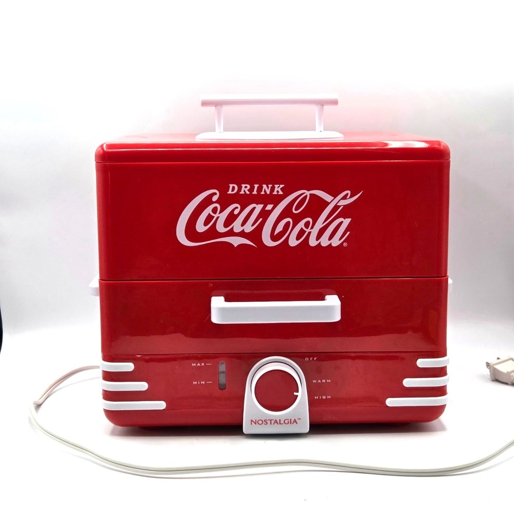 Nostalgia Coca-Cola Hot Dog Steamer & Hotdog Bun Warmer‎ Retro